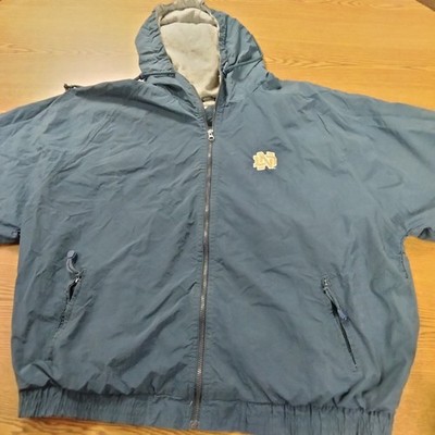 Vintage Notre Dame Weatherproof Hoodie Garment Company Lined Jacket Size 2XL