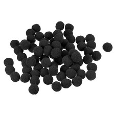 Pom Felt Balls Fabric 1.5cm 15mm Black for Crafts Project DIY 100 Pcs