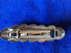 Vintage sterling silver detailed stamped Navajo barrette in GUC — photo 3