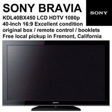 SONY BRAVIA 40" local pickup Fremont California KDL40BX450 LCD HDTV 1080p TV