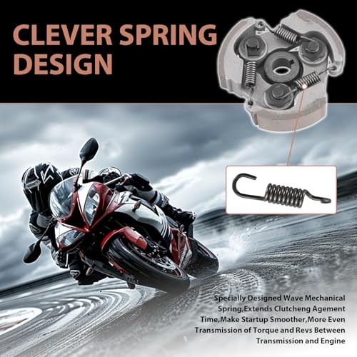 Qiilu Motorcycle Clutch Pad, 2 Stroke Clutch Pad Mini Moto Centrifugal Clutches Racing Clutch Pad Plate Fits For Mini Motorcycle Quad ATV Dirt Bike - View #2