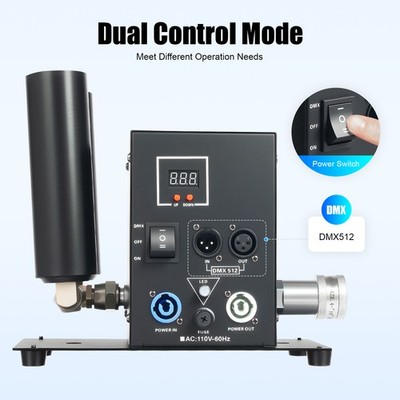 Cannon CO2 Jet Machine Dual Air Column Smoke DMX For Stage Show Party DJ Wedding