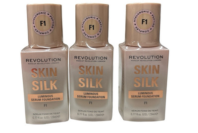 3 Revolution Skin Silk Luminous Serum Foundation F1 Light Neutral Peach 0.77 oz
