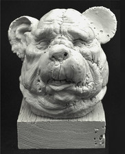 Scibor Monstrous Miniatures -- WINNIE BUST -- Zombie Winnie the Pooh Head, 125mm