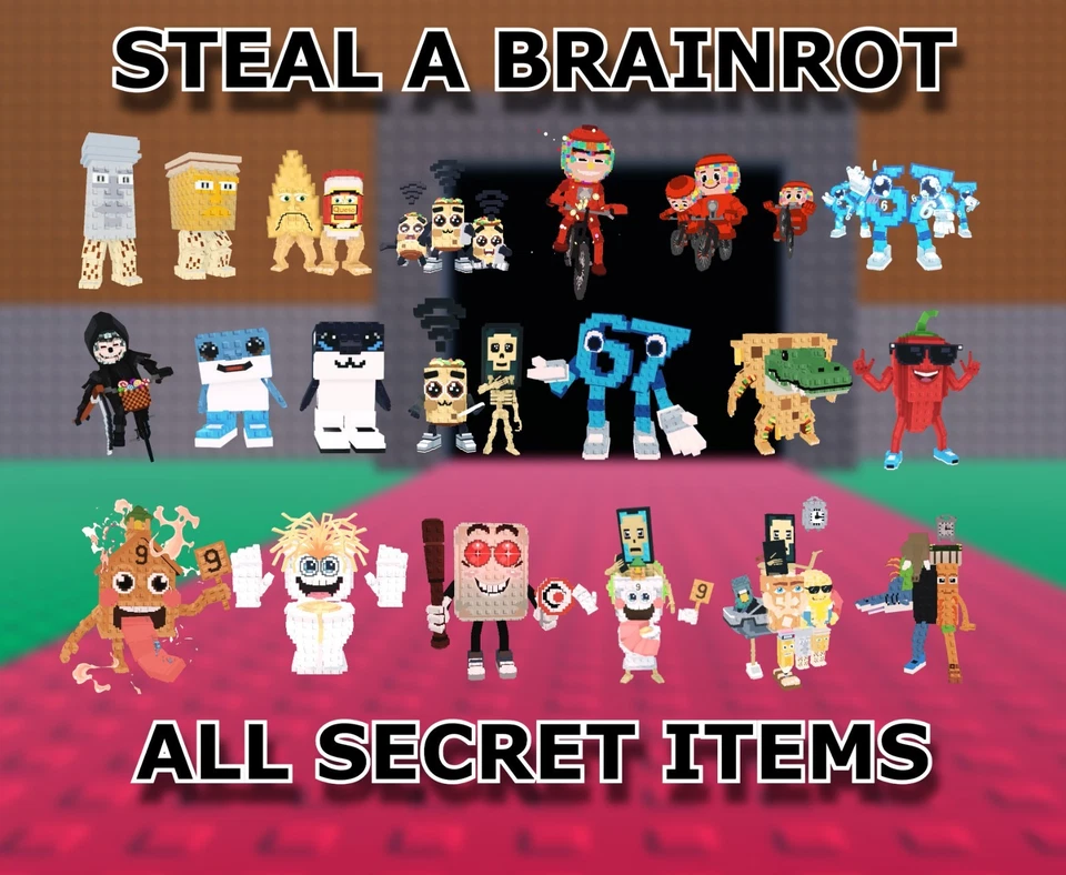 STEAL A BRAINROT Robar una puta cerebral | Todos los artículos secretos | Secretos raros SAB