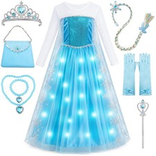 Princess Dress Up For Girls Light Up Princess Costume Halloween Cosplay