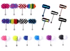 Koosh Metal Tickler Vibrating Tongue Ring 14g Piercing bar Barbell Stud Battery