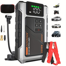 Auto Starthilfe 6000A Jump Starter Ladegerät Powerbank KFZ mit Luftkompressor