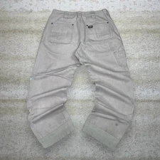 Vintage Y2K Cabelas Carpenter Pants 36x32  Baggy Wide Leg Fit Tan Double Knees