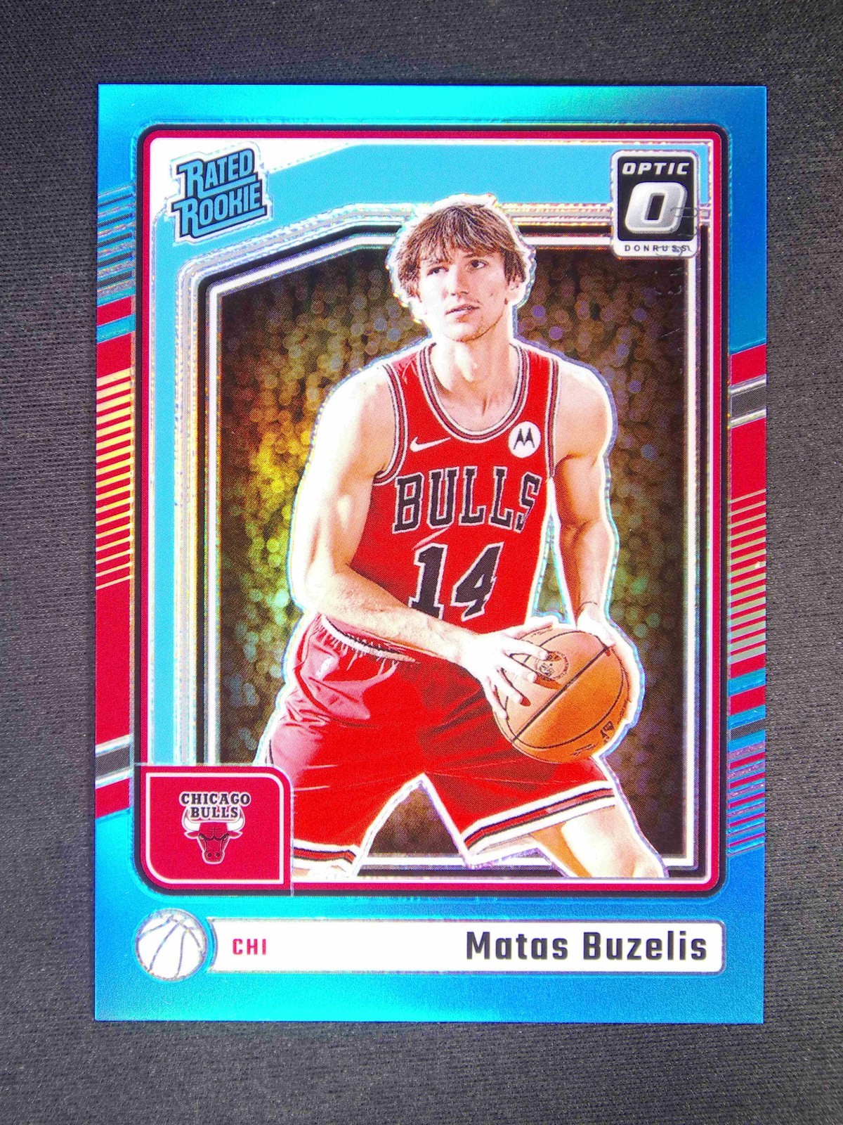 2024-25 Panini Donruss Optic Matas Buzelis #271 RC Rated Rookie Aqua /225