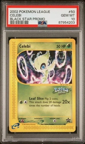 CELEBI 50 LEAGUE PROMO BLACK STAR POKEMON PSA 10