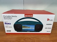 AIWA Portable Media Boombox HDMI, Bluetooth, DVD/CD - Roku  Fire TV Stick JD