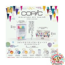 Copic Mini Keychain 3 Ciao & Acrea 7pc Set fm Japan w/Tracking