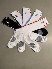 Nike NBA Authentics  - White & Black - Knee Highs/Scrunchies