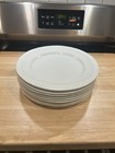Gibson White China 10.5 Inch Plates Set Of 8 
