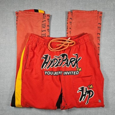 Hyde Park Goods You Aren't Invited Red Sweatpants Mens Large After Dark Stripe