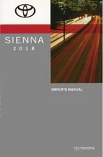 2018 Toyota Sienna Owners Manual User Guide