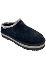 BEARPAW Lucille Water and Stain-Repellent Suede Mules Black