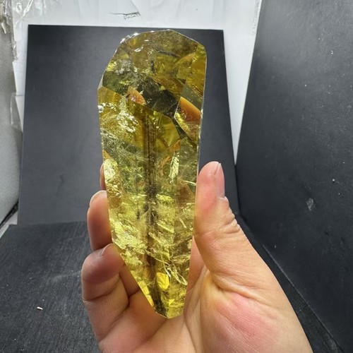 Raro cuarzo citrino natural cristales transparentes muestra mineral curación 450 g - Imagen 4 de 9