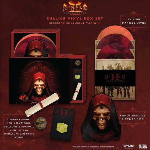 Diablo 2 II: Resurrected 3xLP Vinyl Deluxe Soundtrack Limited Edition Box Set - Imagen 2 de 4