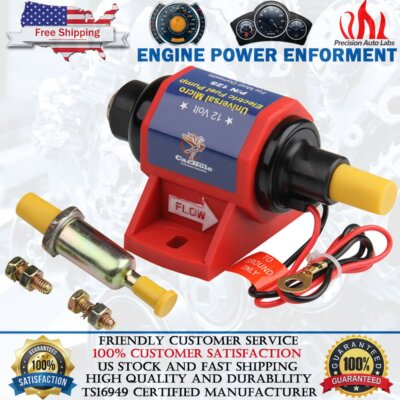 #ad Electric Fuel Pump Inline Universal 12V Low Pressure 4 7 PSI Petrol Gasoline 12S $23.99