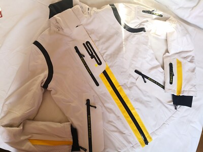 Sportalm Austria Frame-Tech Milk White Winter Fine Ski Jacket Size 36 Breathable