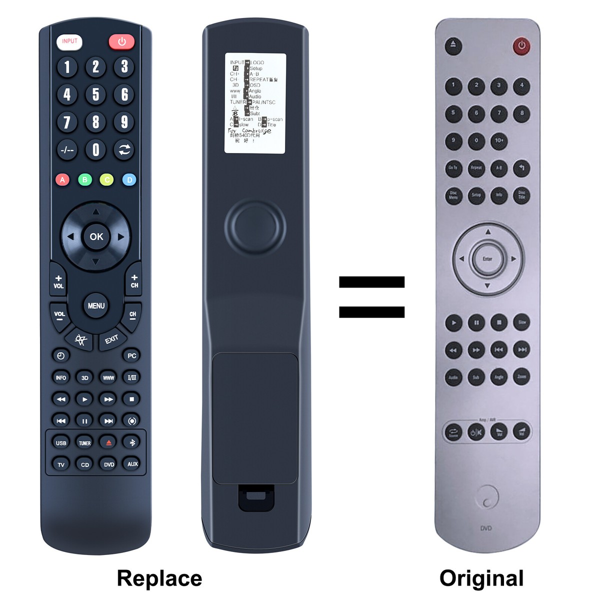New RC-540D Replacement Remote Control For Cambridge Audio Azur