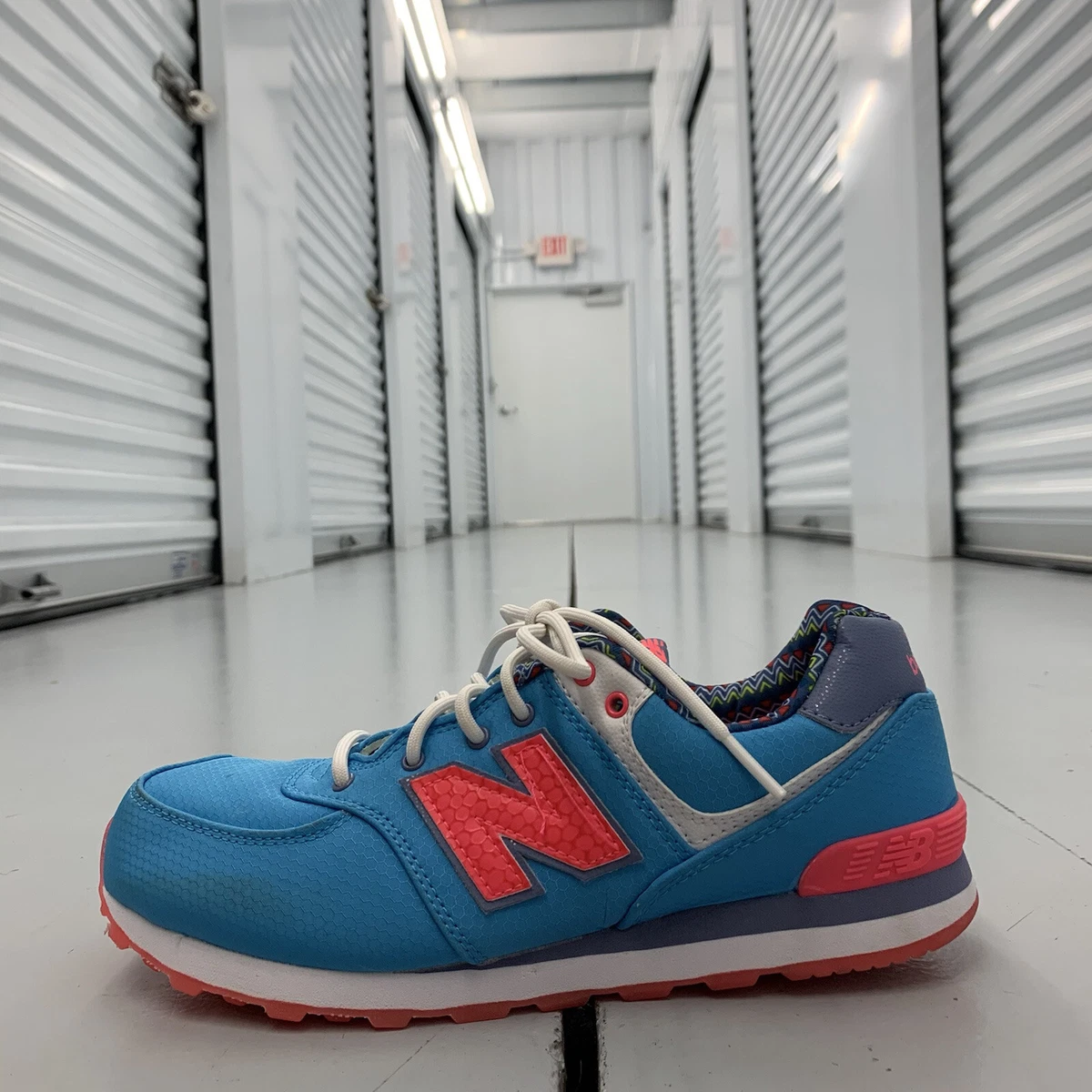 New Balance 574 Street Beat Girls Kid Blue Pink White KL574S5G