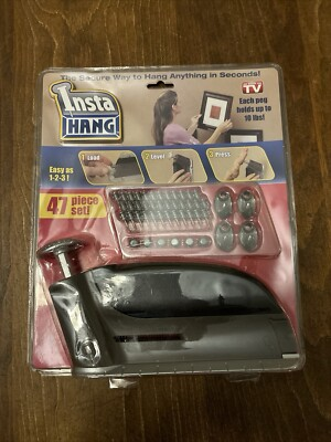 #ad Insta Hang 47 Piece Set New in Package Sealed Wall Hanging Kit As on TV NEW $7.89
