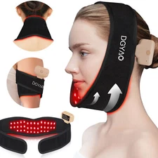 Face Chin Lifter Wrap for Women 7 Color LEDs Infrared Light Anti-Wrinkle Therapy