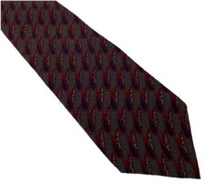 Geoffrey Beene Classic Multicolor Abstract Pattern Silk Neck Tie Necktie USA