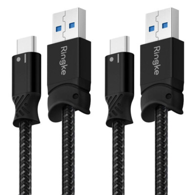 Ringke USB-C Type C Heavy Duty Cable [4FT] Fast Charger Data Sync Cord [2pcs]