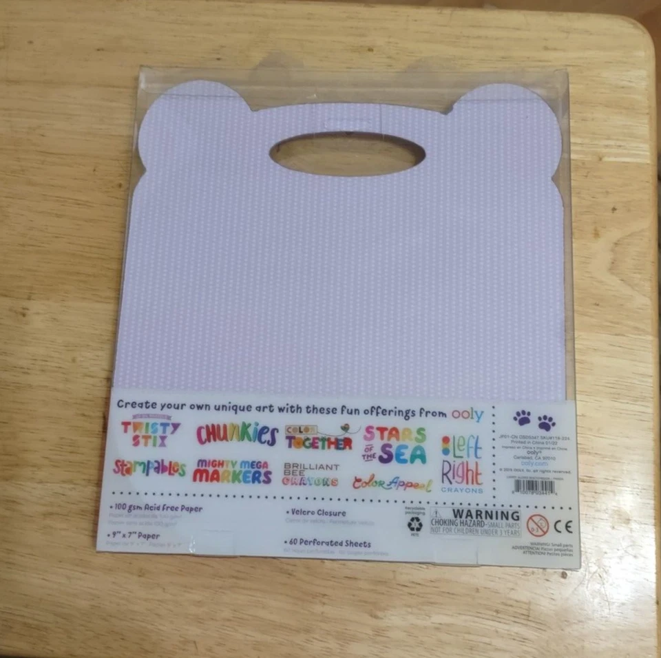 Cuaderno de bocetos Panda llevar 60 hojas de papel sin ácido artista creativo diversión para niños Foto 3 de 4