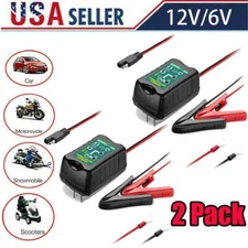12V Battery Charger, Fully Automatic, Smart Trickle Charger, Battery Maintainer