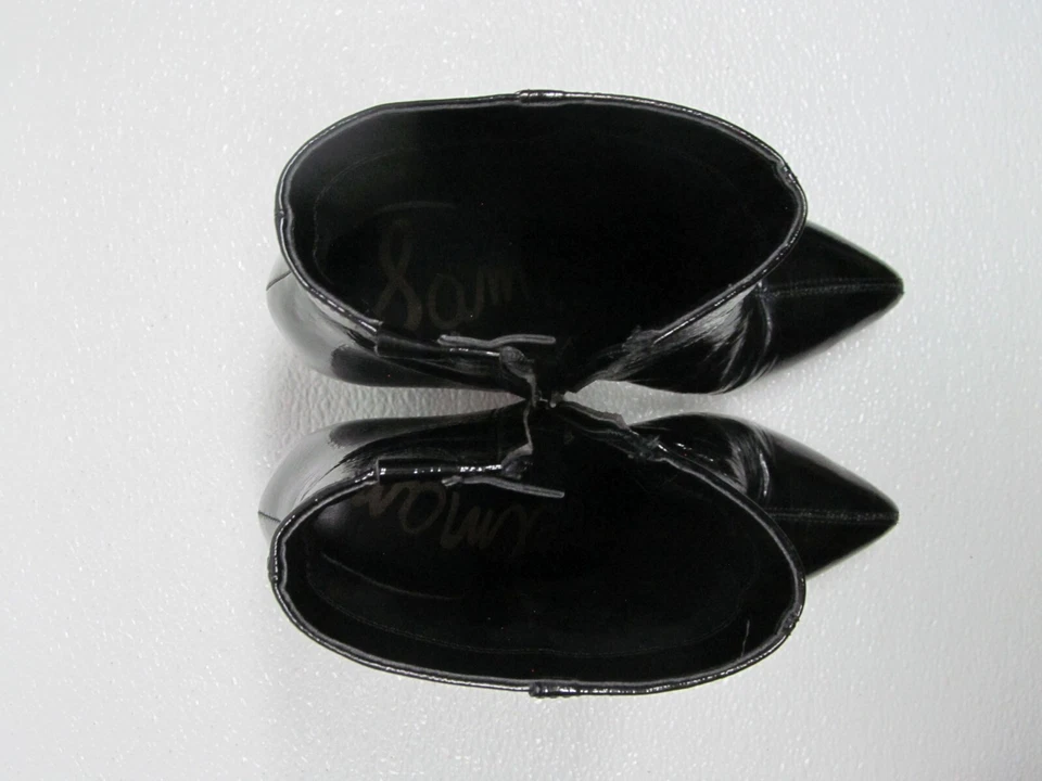 Sam Edelman Hilty Boot Black Patent Leather Pointed Toe Women's size 7 M - Image 3 of 4