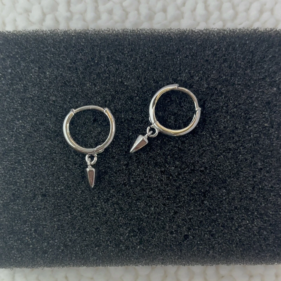 Висячие серьги-капли с геометрическим конусом для мужчин и женщин уличная одежда унисекс серьги - Изображение 2 из 4