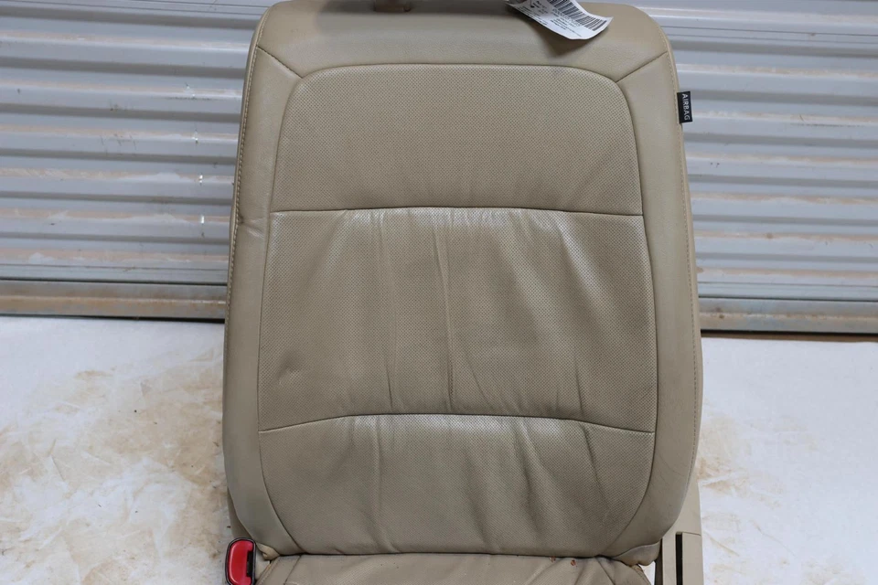 Ford Flex 2013-2019 asiento delantero izquierdo lado del conductor completo cuero tostado OEM Foto 4 de 4