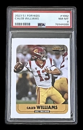 CALEB WILLIAMS ROOKIE 2023 Sports Illustrated for Kid SI USC NFL Bears PSA 8