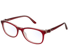New CARTIER CT0008OA 004 56mm Crystal Red C Decor Eyeglasses Frames Italy Unisex