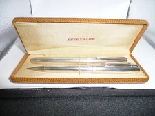 Eversharp Vintage Sterling Ventura Fountain Pen set in box-new sac--medium nib