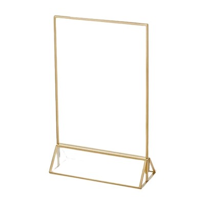 Double Side Clear Acrylic Sign Holders for Office Store Restaurant Hotel