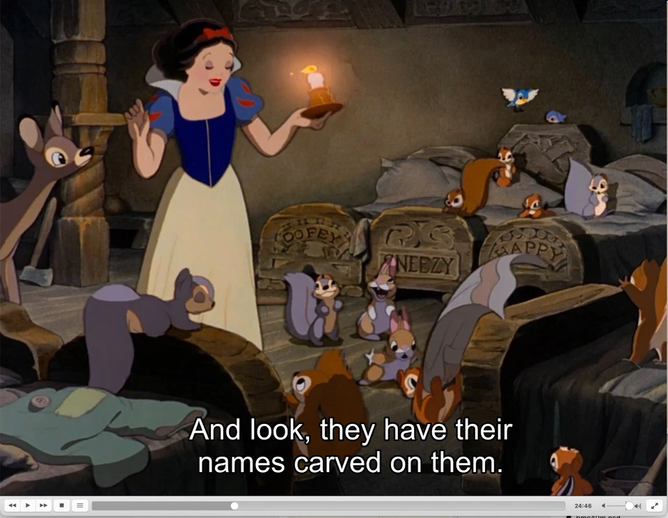 Snow White and the Seven Dwarfs Animation Drawing Disney 1937 Cecil Beard 43a - Image 2 of 2