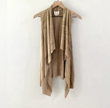 PPLA Ishi Knit Boho Waterfall Vest Brown Size XS/S
