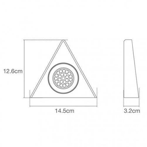 Litecraft Scott Under Cabinet Light 1.5 Watt Warm White LED in Nickel - 5 Pack - Picture 3 of 4