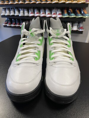 Size 12 - Nike Air Jordan 5 Retro Q54 Quai 54 White Lime Green