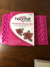 Heartfelt Creations Small 3D Festive Poinsettia Shaping Mold Papercraft