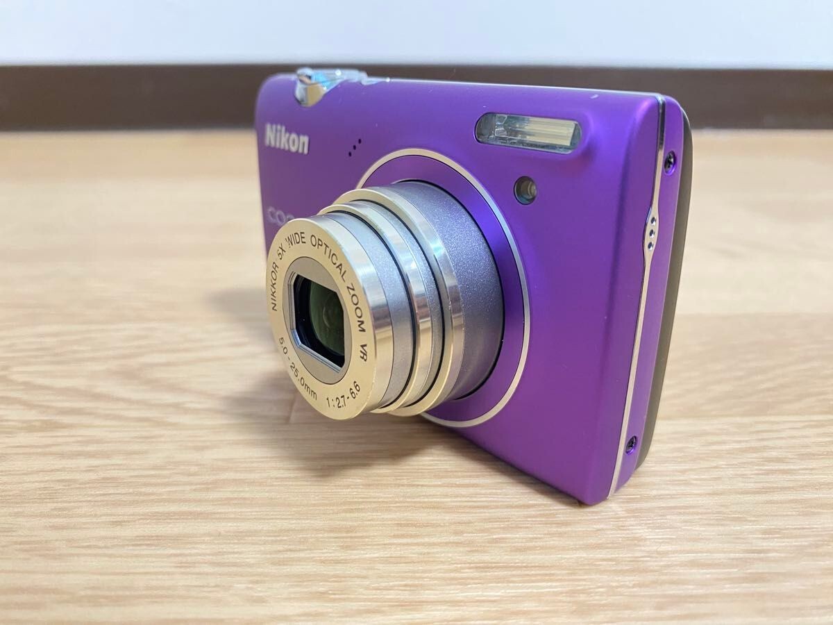 Nikon COOLPIX S5100 Purple Digital Camera 12.2MP 5x Optical