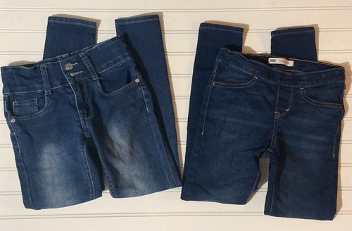 Levi’s Pull on Jeggings and Real Love Jeans Girls size 7 Regular 2 Pairs Used