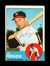 1963 TOPPS JIM FREGOSI #167 ANGELS SIGNED AUTOGRAPH VINTAGE