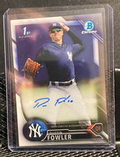 Dustin Fowler 2016 Bowman Chrome Prospect Auto - Yankees 